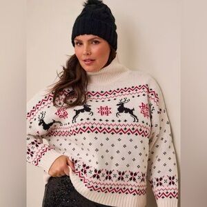 Torrid Chunky Pullover Mock Neck Sweater